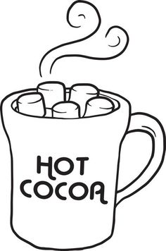236x356 Hot Chocolate Clipart Black And White