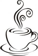 149x219 Coffee Cup Clip Art Black White Clipart