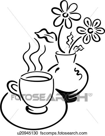 363x470 Clipart Of , Coffee, Cup, Drink, Java, U20945130