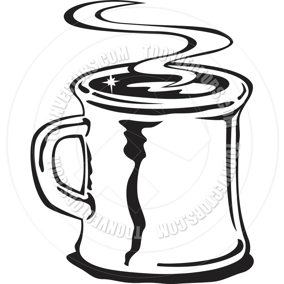 940x940 Cartoon Coffee Mug Vector Illustration By Clip Art Guy Toon