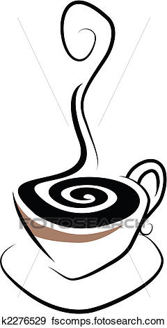 240x470 Clip Art Of Coffee Cup K2276529