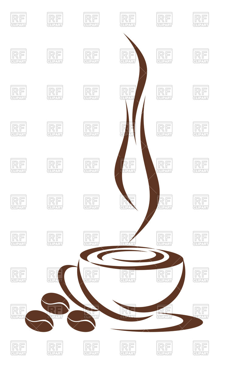 750x1200 Coffee Cup Royalty Free Vector Clip Art Image