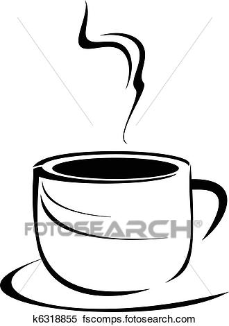 330x470 Clipart Of Coffee Cup K6318855