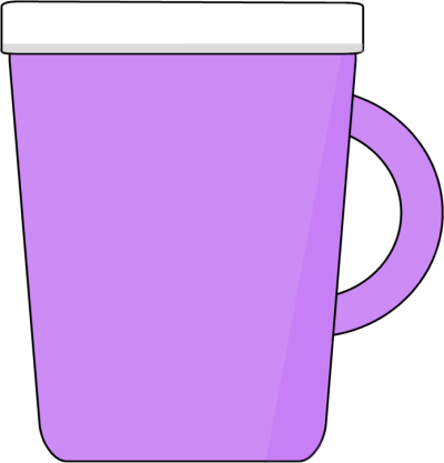 400x417 Purple Coffee Mug Clip Art