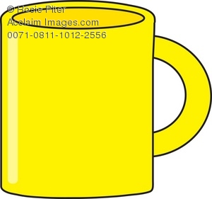 300x281 Yellow Coffee Mug Clip Art Image