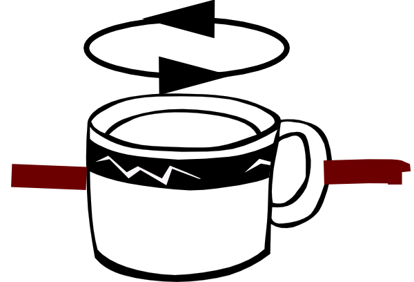 600x408 Rotating Coffee Cup Clip Art