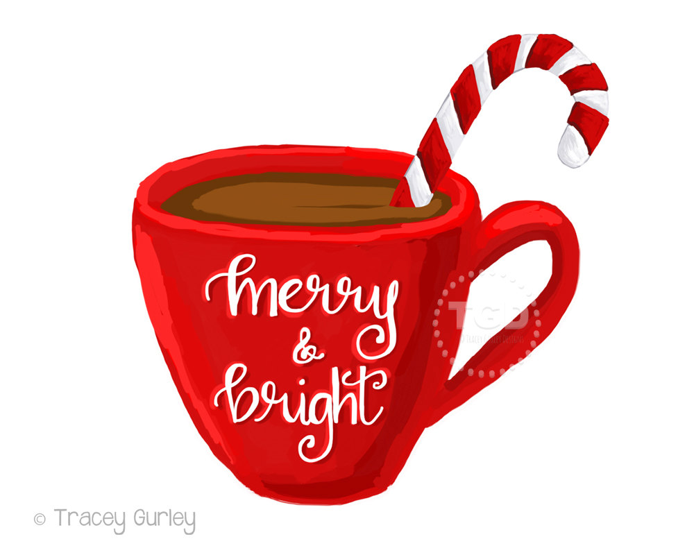 1000x800 Merry And Bright Hot Cocoa Clipart Coffee Cup Clipart
