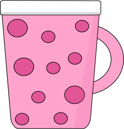 400x416 Pink Clipart Coffee Mug