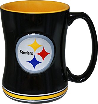 332x355 Pittsburgh Steelers 14 Ounce Sculpted Logo Relief