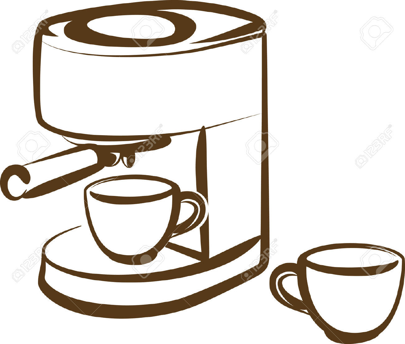 1300x1104 Automatic Coffee Maker Clipart