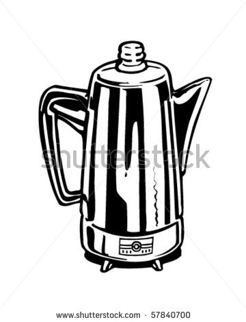 360x470 Retro Coffee Pot Clipart