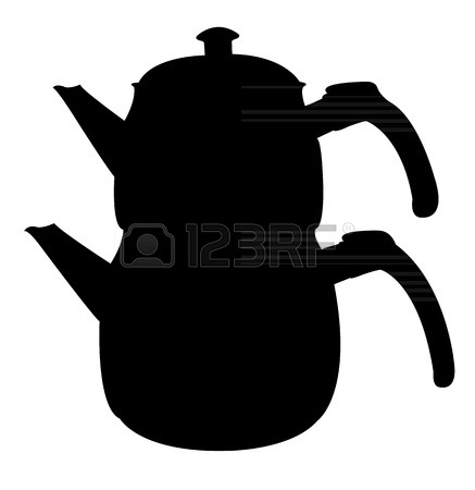 437x450 Teapot Silhouette Vector Royalty Free Cliparts, Vectors, And Stock