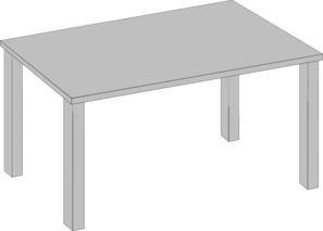 297x213 Table Clip Art