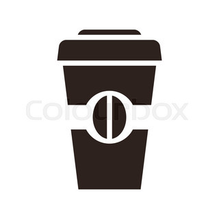 320x320 Coffee To Go Icon Isolated On White Background Stock Vector