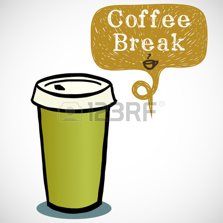 450x450 Cartoon Morning Cup Of Coffee. Hand Drawn Doodle Cup And Hand