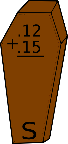 282x589 Math Coffin Clip Art