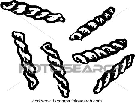 450x346 Clip Art Of Corkscrew Pasta Corkscrw
