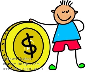 300x255 Coin Clipart Boy