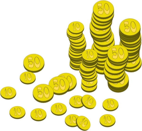 600x555 Coin Clip Art