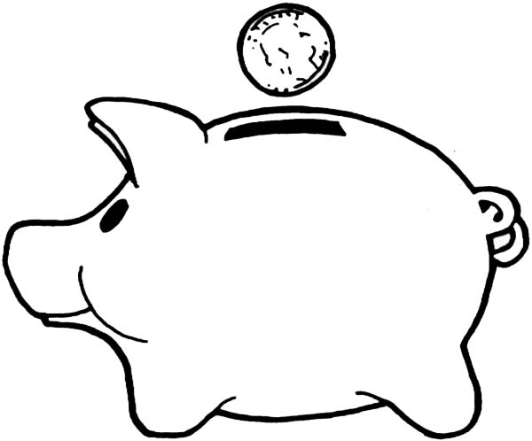 600x498 Piggy Bank Clip Art