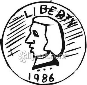 300x293 Quarter Clip Art Coin Clipart Panda