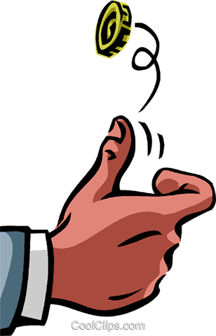 308x480 Coin Toss Royalty Free Vector Clip Art Illustration Vc089665