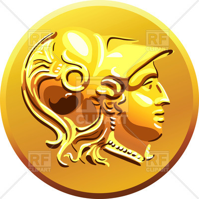 400x400 Greek Coin With Profile Of Alexander Of Macedon In The Helmet