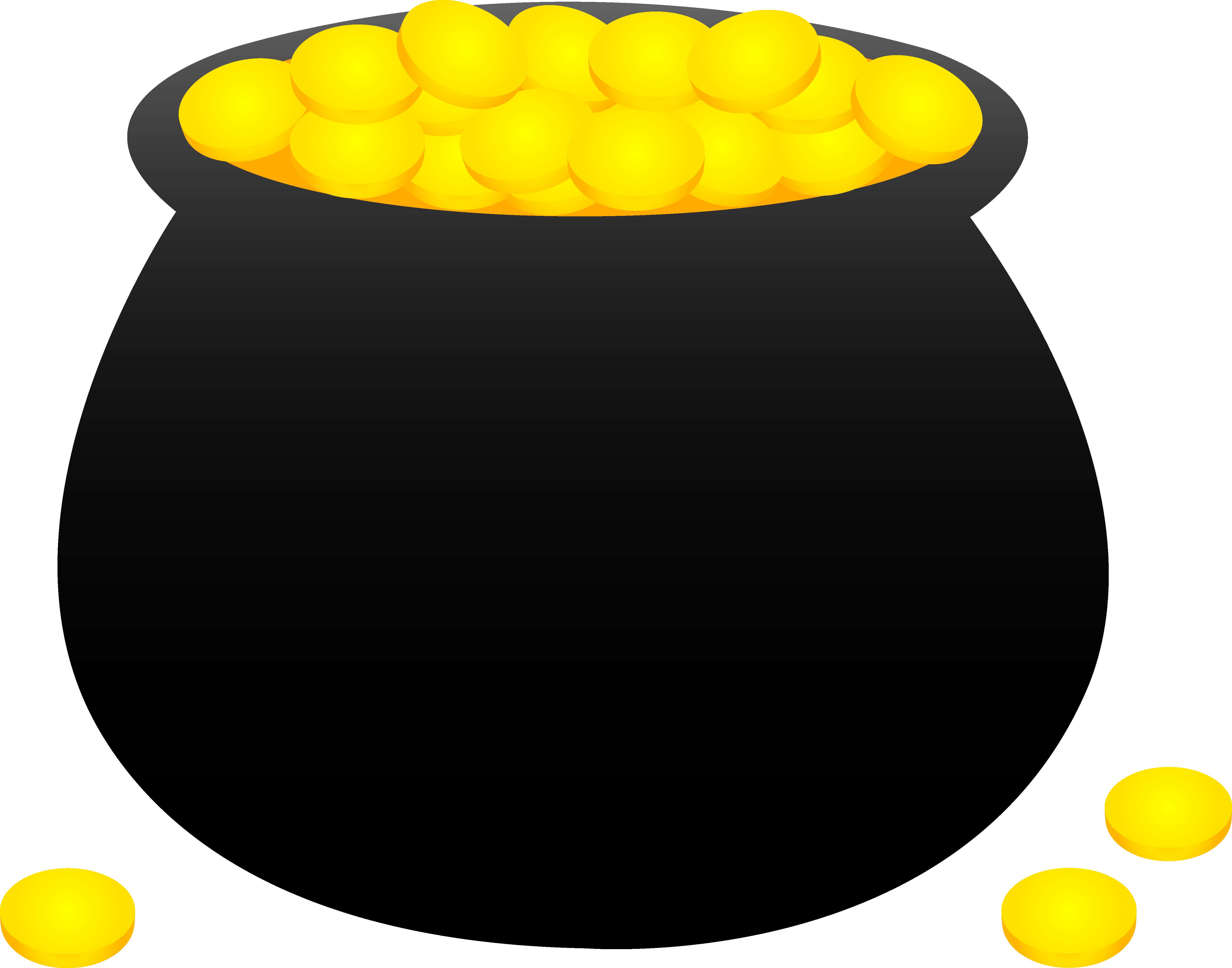 5227x4107 Pot Of Gold Coins