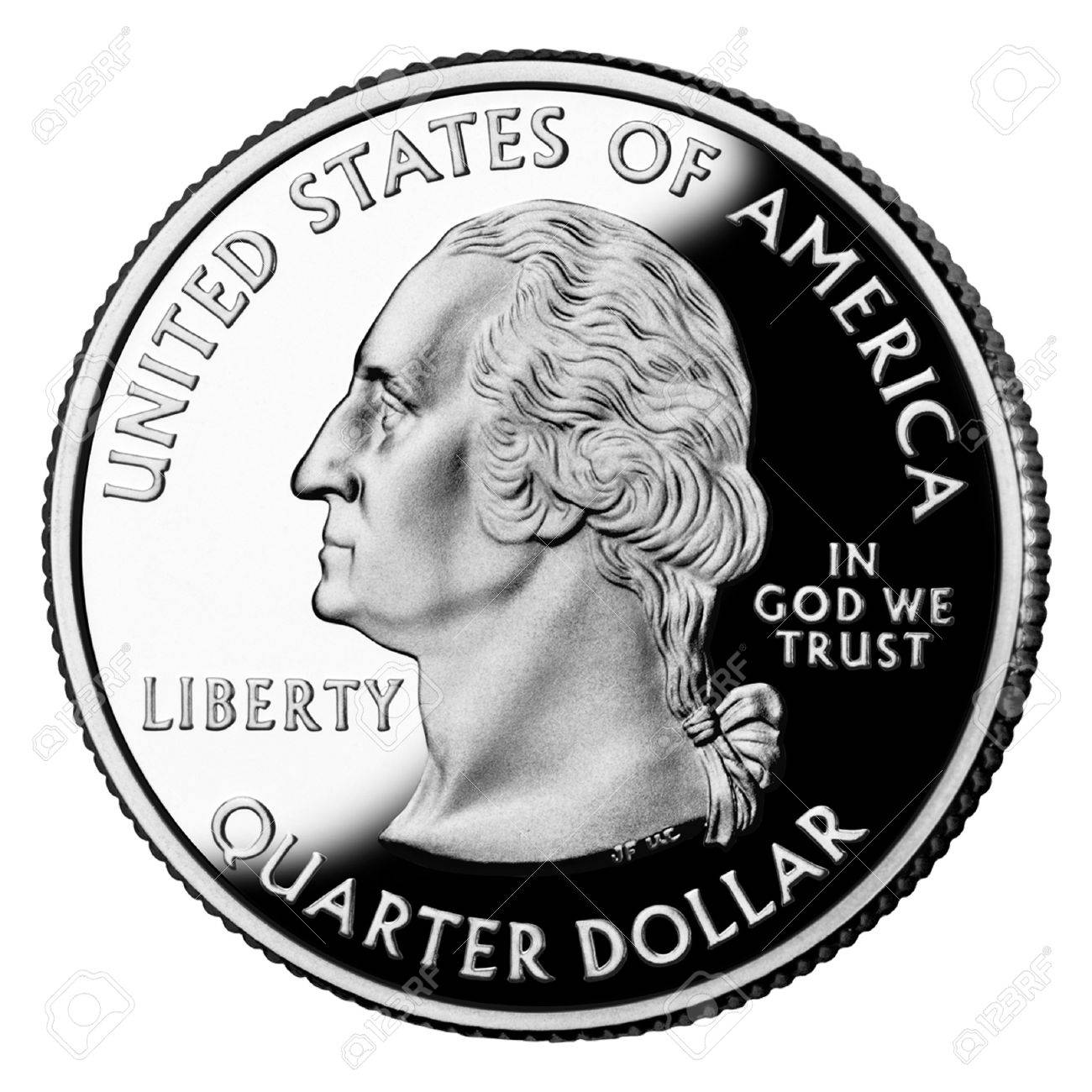 1300x1300 U.s. Coins Black And White