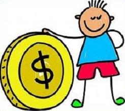 246x219 Collecting Coins Clipart