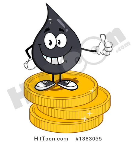 450x470 Oil Drop Mascot Clipart