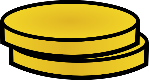 600x325 Two Gold Coins Clip Art