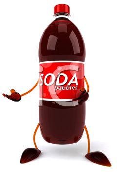 240x350 Picture Of A Bottle Of Soda With Arms And Legs In A Vector Clip