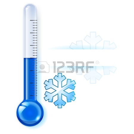 450x450 Thermometer By Seasons. Winter. Illustration On White Royalty Free