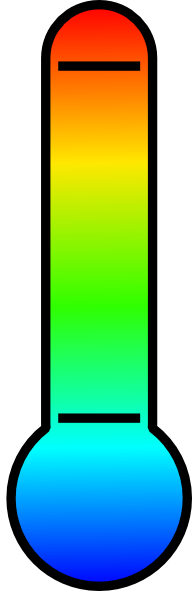 192x591 Colorful Thermometer Base Clip Art
