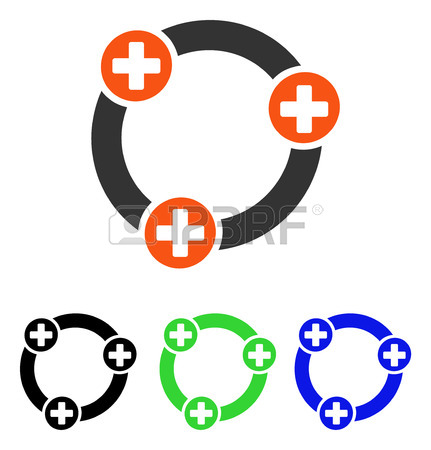 431x450 Medical Collaboration Vector Icon. Illustration Style Is A Flat