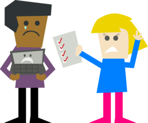 300x249 Unhappy Collaboration Clip Art