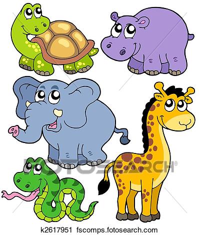 398x470 Clipart Of African Animals Collection 4 K2617951
