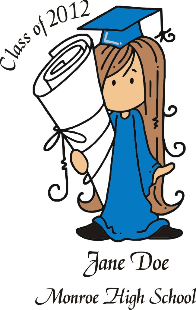 650x1024 College Graduation Clipart