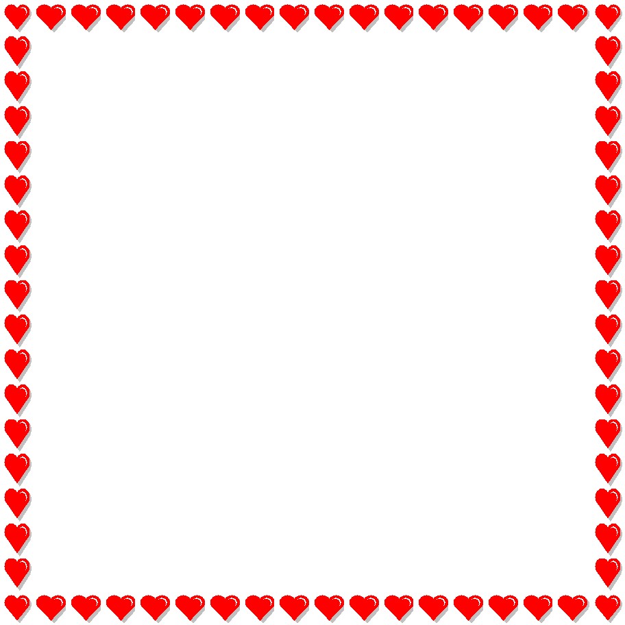 912x912 Red Heart Borders Clipart