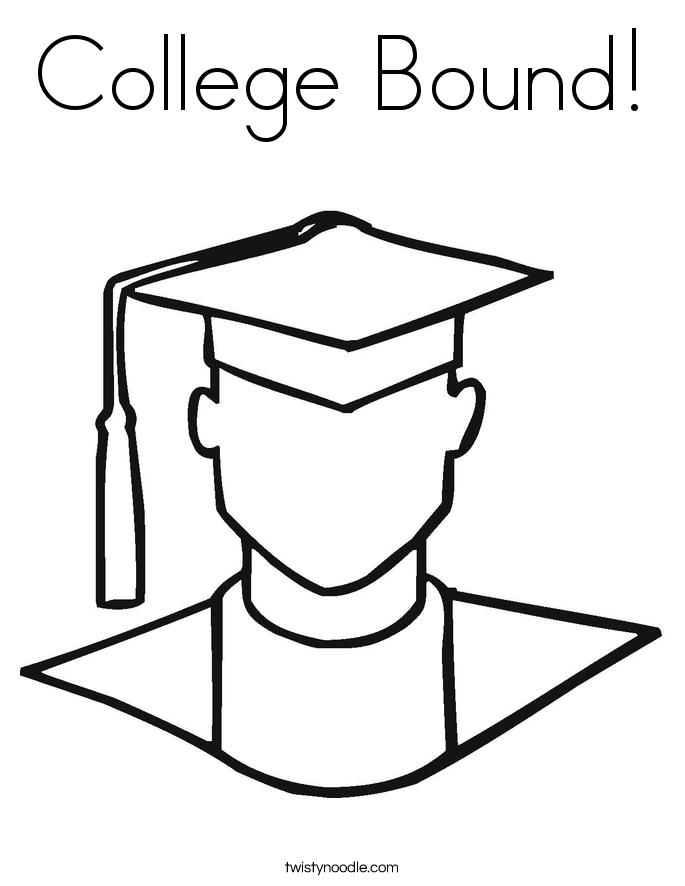 685x886 College Bound Coloring Page
