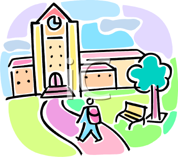 350x308 Clip Art School College Clipart