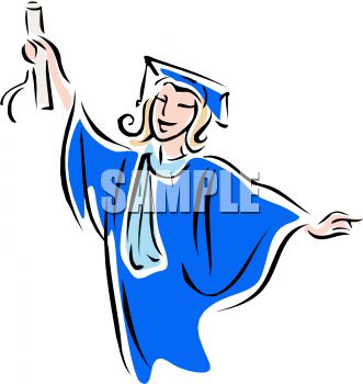 331x350 Young Female College Graduate Clip Art
