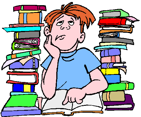 491x408 Student Studying Clipart