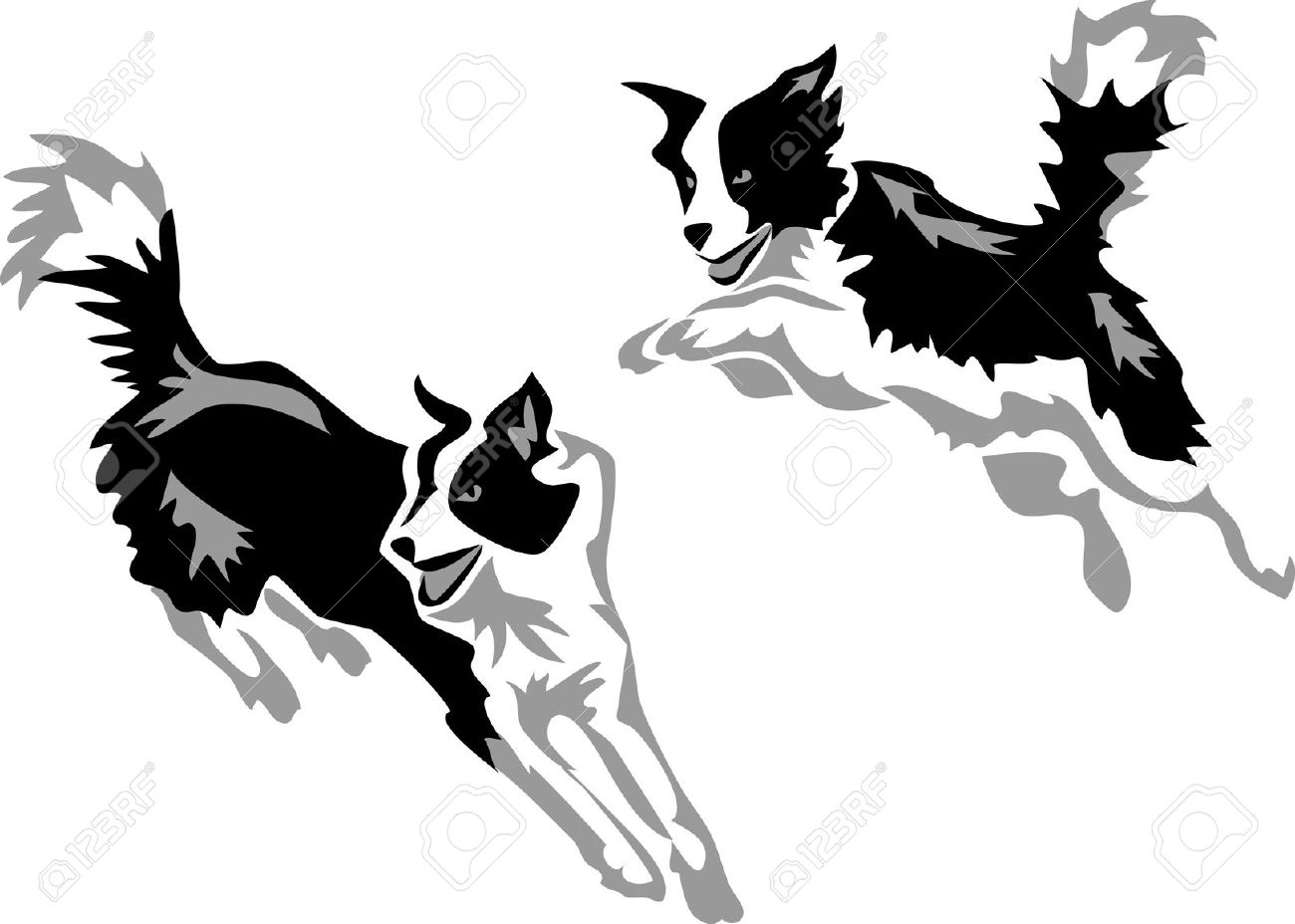 1300x928 Border Collie Clipart Cartoon