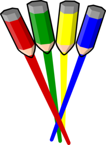 219x299 Color Pencil Stripes Straight Clip Art