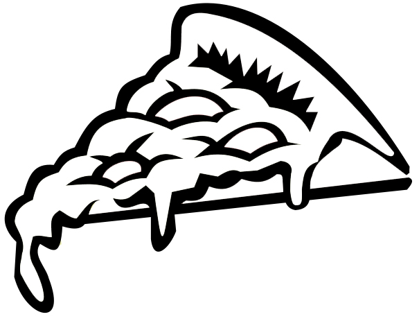 605x460 Pizza Clipart Coloring Page