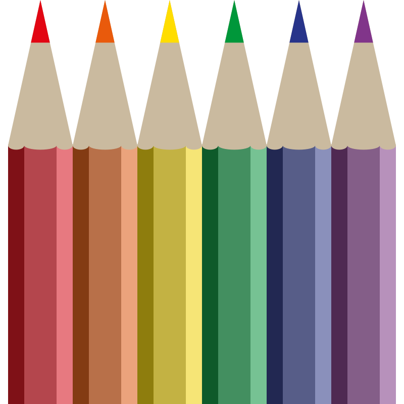 800x800 Colored Pencil Clip Art