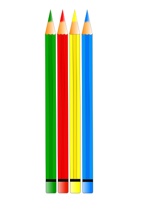 290x410 Free Colored Pencils Clip Art