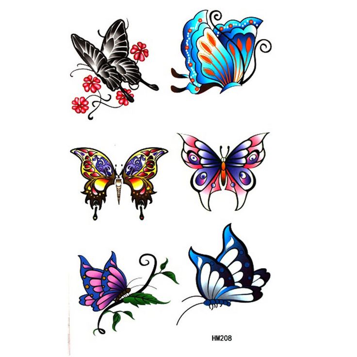 736x736 21 Best Colorful Butterfly Tattoo Designs Images